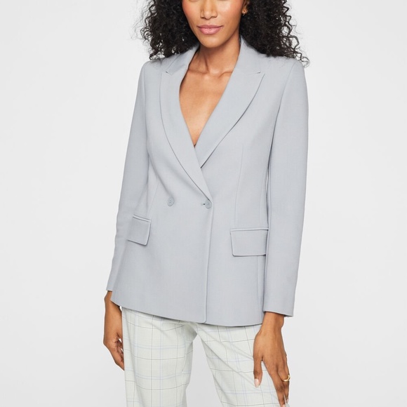 Double Breasted Blazer - New With Tags - NEVER WORN - Blue - Picture 1 of 5